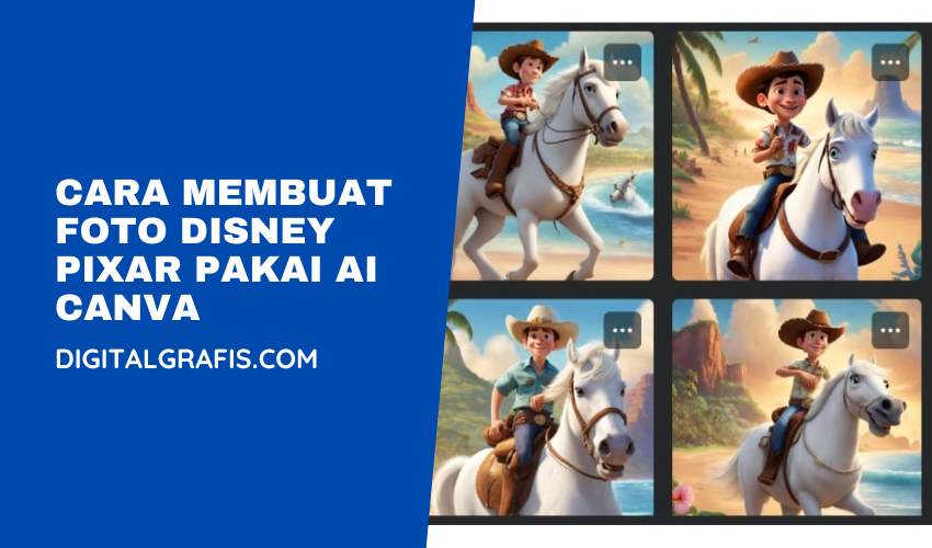 Cara Membuat Foto Disney Pixar Pakai AI Canva